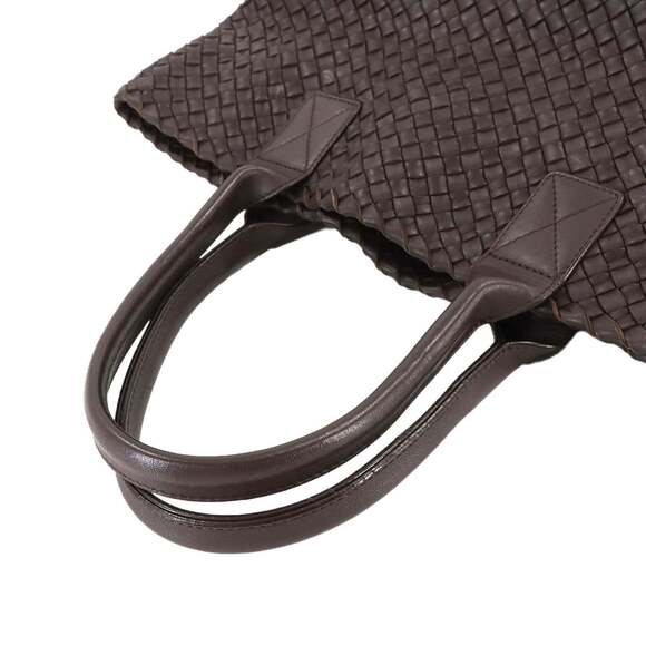 BOTTEGA VENETA Brown Leather Intrecciato Tote Bag - Picture 5 of 10
